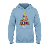 Books Christmas Tree - Personalized Book T-shirt And Hoodie