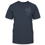 Custom Line Art - Personalized Daughter Embroidered T-shirt