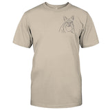 Custom Line Art - Personalized Dog Embroidered T-shirt