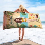 Salt In The Air Sand In My Hair - Personalized Sea Lover Beach Towel