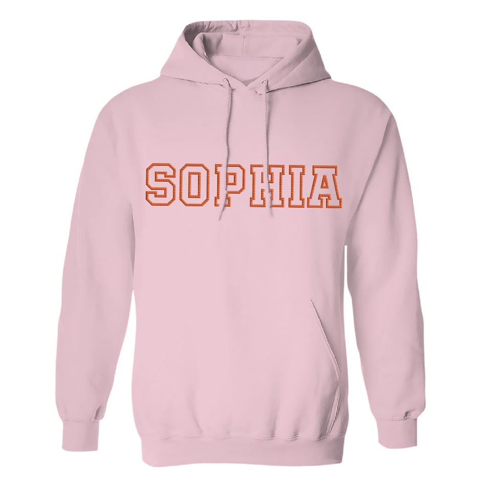 Custom Name - Personalized Step Mom Embroidered Hoodie