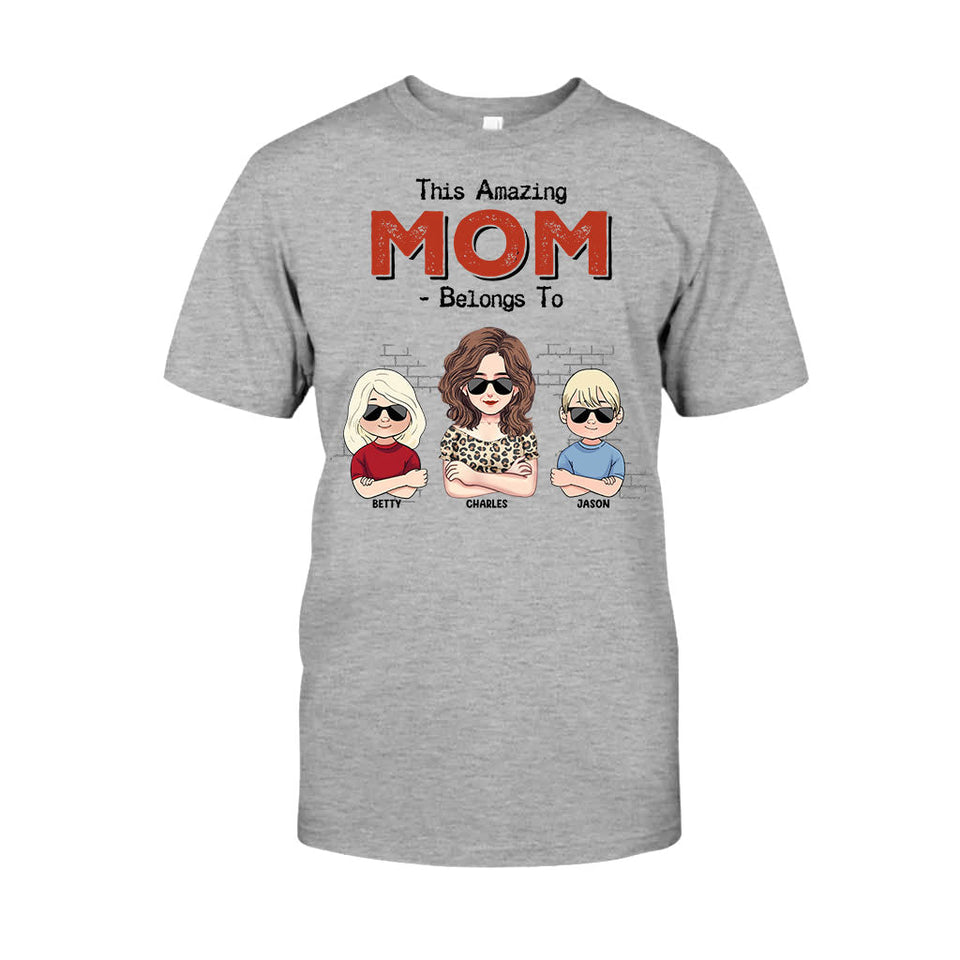 This Amazing Dad Belongs To - Gift for dad, dad, grandpa - Personalized T-shirt And Hoodie