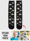 Custom Face Galaxy - Personalized Dog Socks