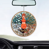 Let That Shit Go - Personalized Yoga Car Ornament