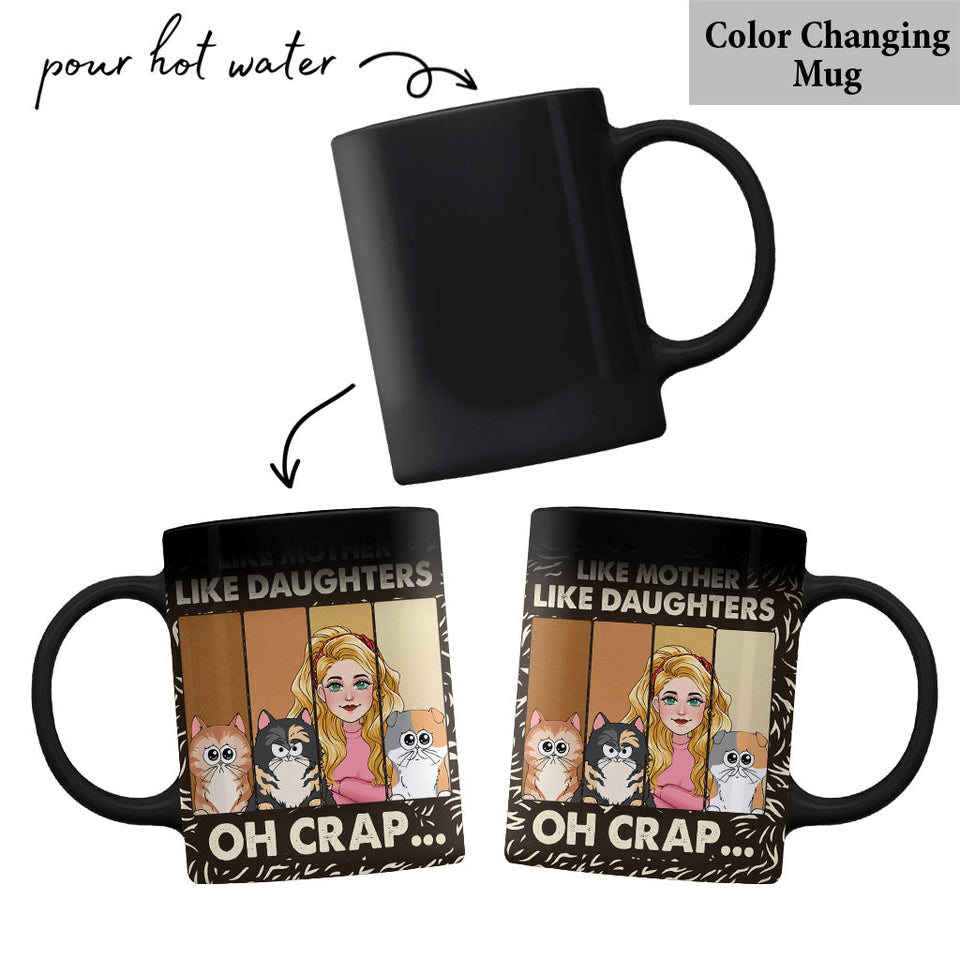 Like Mother Father Like Daughter Son Cats Dogs Pet Lover - Personalized Cat Mug