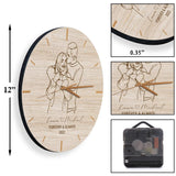 Forever And Always - Personalized Couple Wall Clock