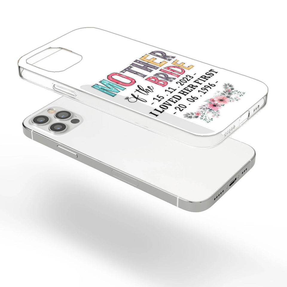 Mother Of The Bride - Personalized Mother Clear Phone Case