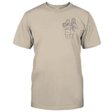 Custom Line Art - Personalized Daughter Embroidered T-shirt