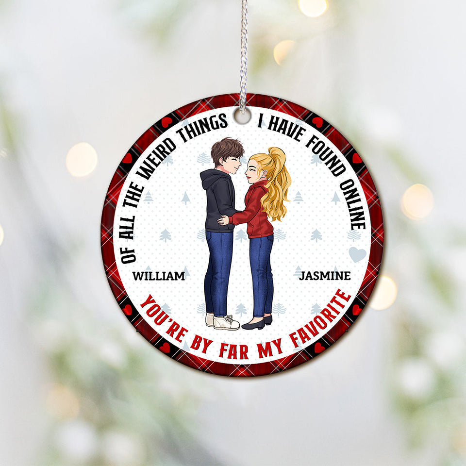 You Are My Favorite - Personalized Couple Ornament