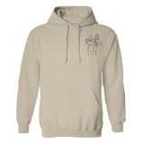 Custom Line Art - Personalized granddaughter Embroidered Hoodie