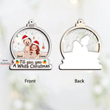 If You Jingle My Bells - Personalized Couple Layers Mix Ornament