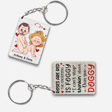 I Just Want You To Be Happy - Couple gift for husband, wife, boyfriend, girlfriend - Personalized Keychain