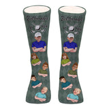 Best Dad By Par - Golf gift for dad, him, boyfriend, husband, grandpa - Personalized Socks