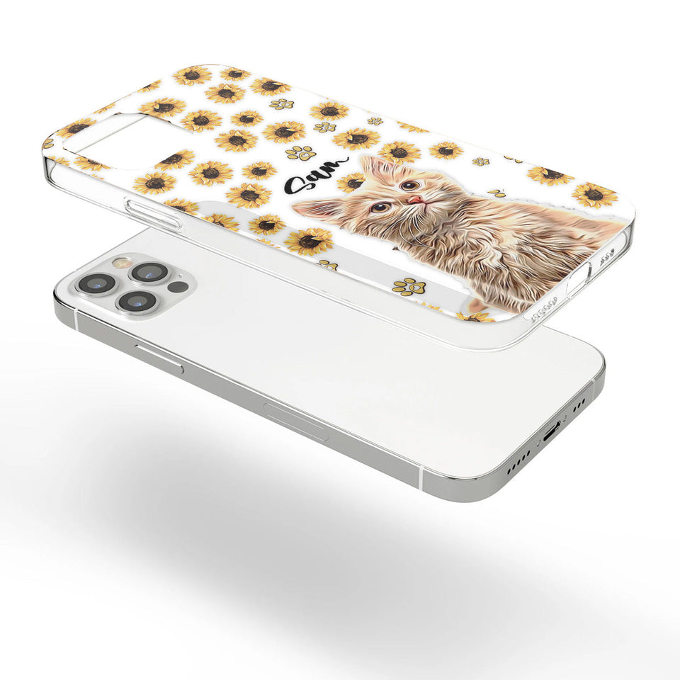 You Are My Sunshine - Personalized Dog Clear Phone Case