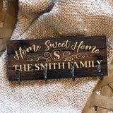Home Sweet Home - Personalized Housewarming Key Rack