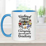 Weekend Forecast - Personalized Camping Accent Mug