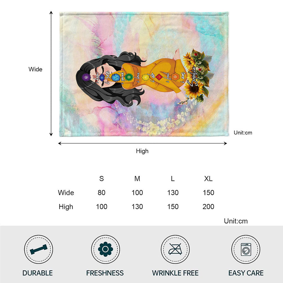 Let That Shit Go - Personalized Yoga Blanket