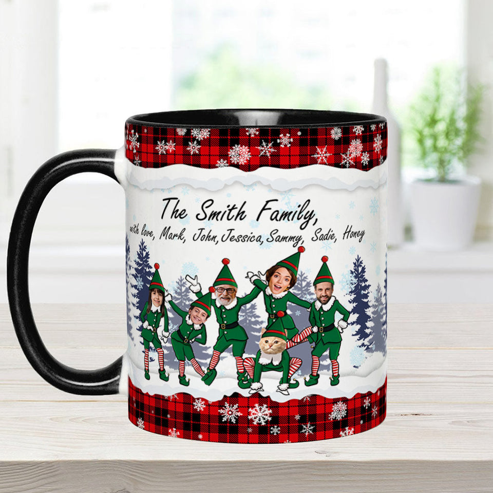 Merry Christmas - Personalized Family Accent Mug