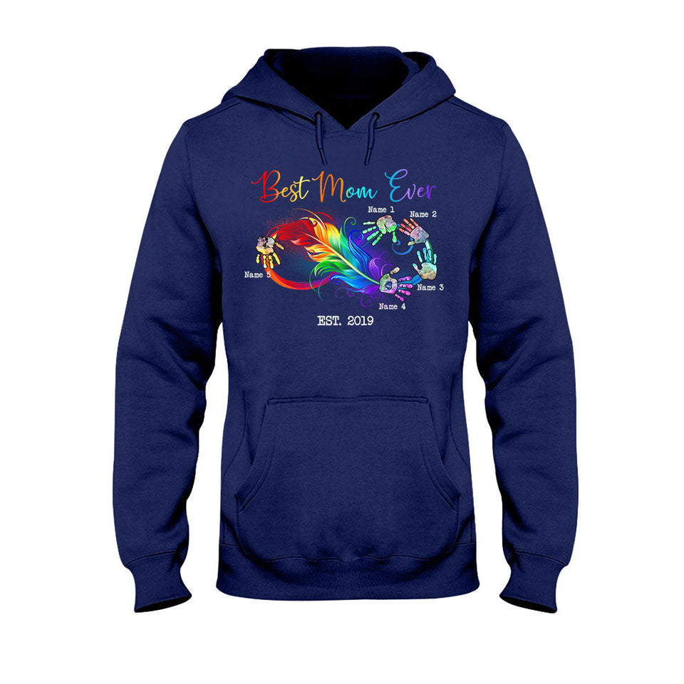 Blessed Mama - Gift for mom, grandma - Personalized T-shirt And Hoodie