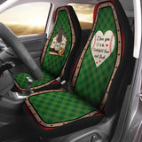 My Heart Is On That Field - Personalized Baseball Seat Covers
