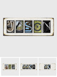 Motorcycle Name Art Metal Sign - Personalized Biker Cut Metal Sign