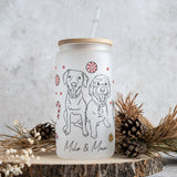 Lovely Dogs Cats - Personalized Dog Can Glass