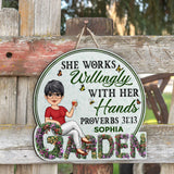 Beware Of Crazy Plant Lady - Personalized Gardening Wood Sign