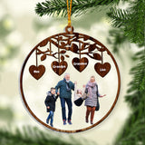 Grandkids 2023 - Personalized Grandma Transparent Ornament