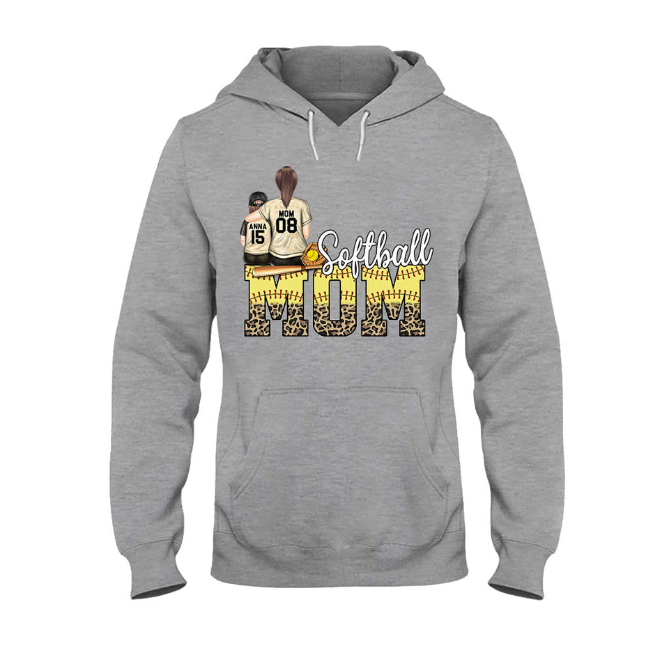 Softball Mom - Softball gift for mom - Personalized T-shirt And Hoodie