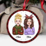 A Job Made Us Coworkers - Personalized Colleague Ornament