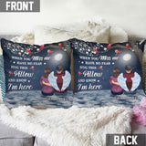 When You Miss Me - Personalized Memorial Throw Pillow