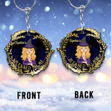 Blessed Home - Personalized Witch Keychain