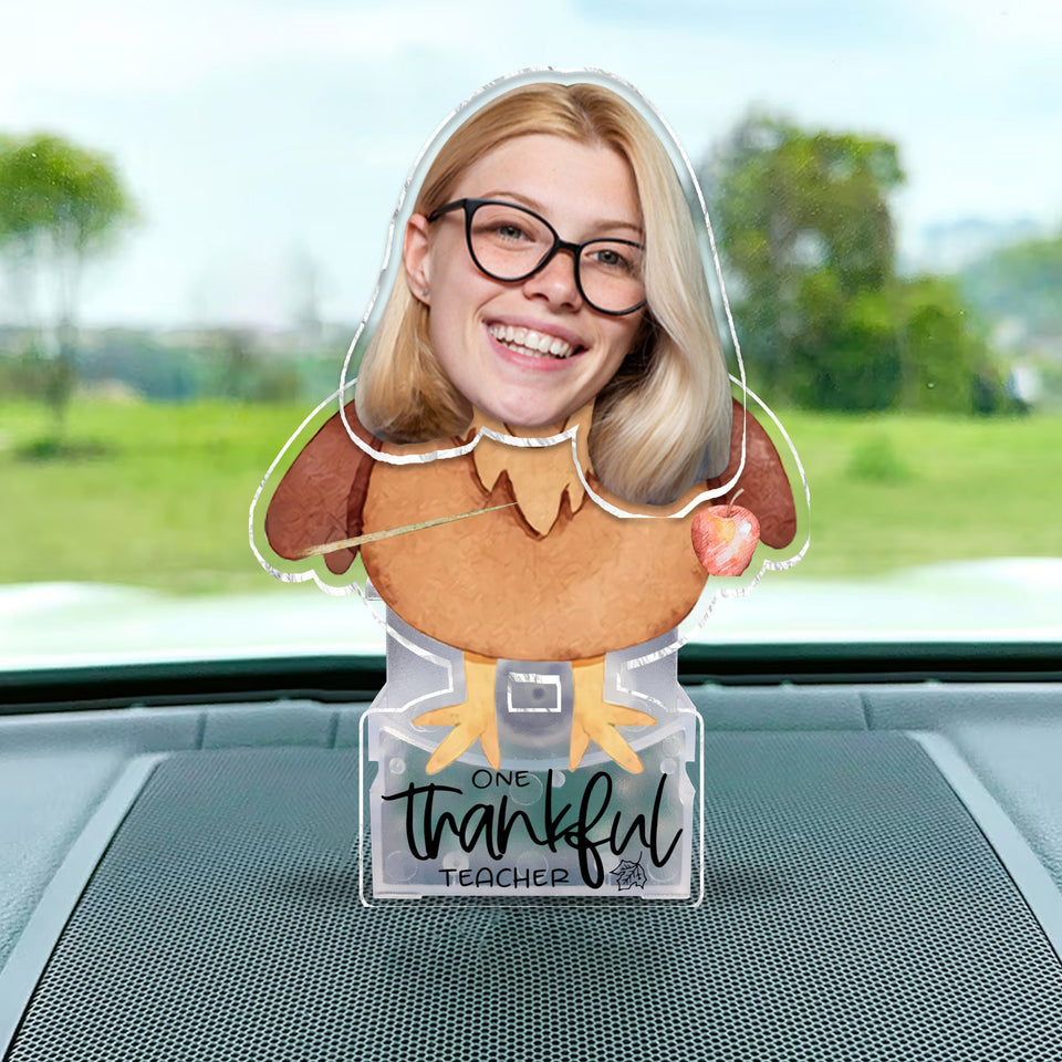 One Thankful Teacher - Personalized Teacher Custom Shaking Head