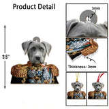 Custom Royal Portrait Renaissance Style - Personalized Dog Ornament