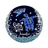 Salty Soul - Personalized Turtle Shaped Doormat