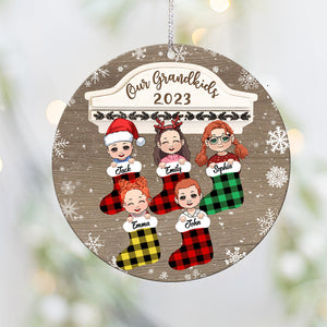 Our Grandkids 2023 - Personalized Grandma Ornament