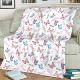 Butterfly Custom Name - Personalized Family Blanket