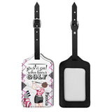Just a girl - Personalized Golf Leather Luggage Tag