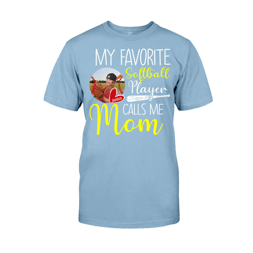 My Softball Player Calls Me Mom Grandma - Personalized Softball T-shirt And Hoodie