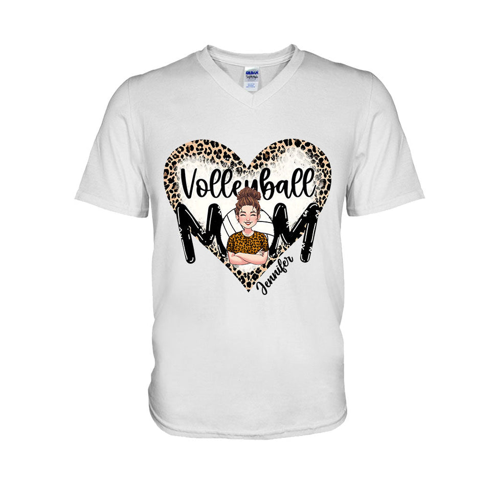 Volleyball Mom - Personalized Volleyball T-shirt And Hoodie