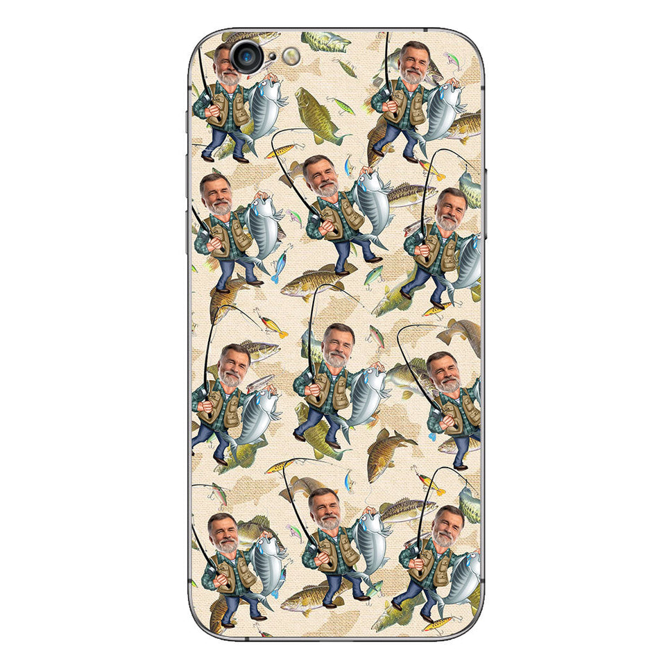Photo Inserted Funny Fishing - Personalized Fishing Phone Case