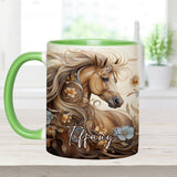 Love Horses - Personalized Horse Accent Mug