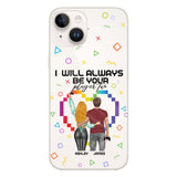 I Will Always Be Your Player Two - Personalized Video Game Clear Phone Case