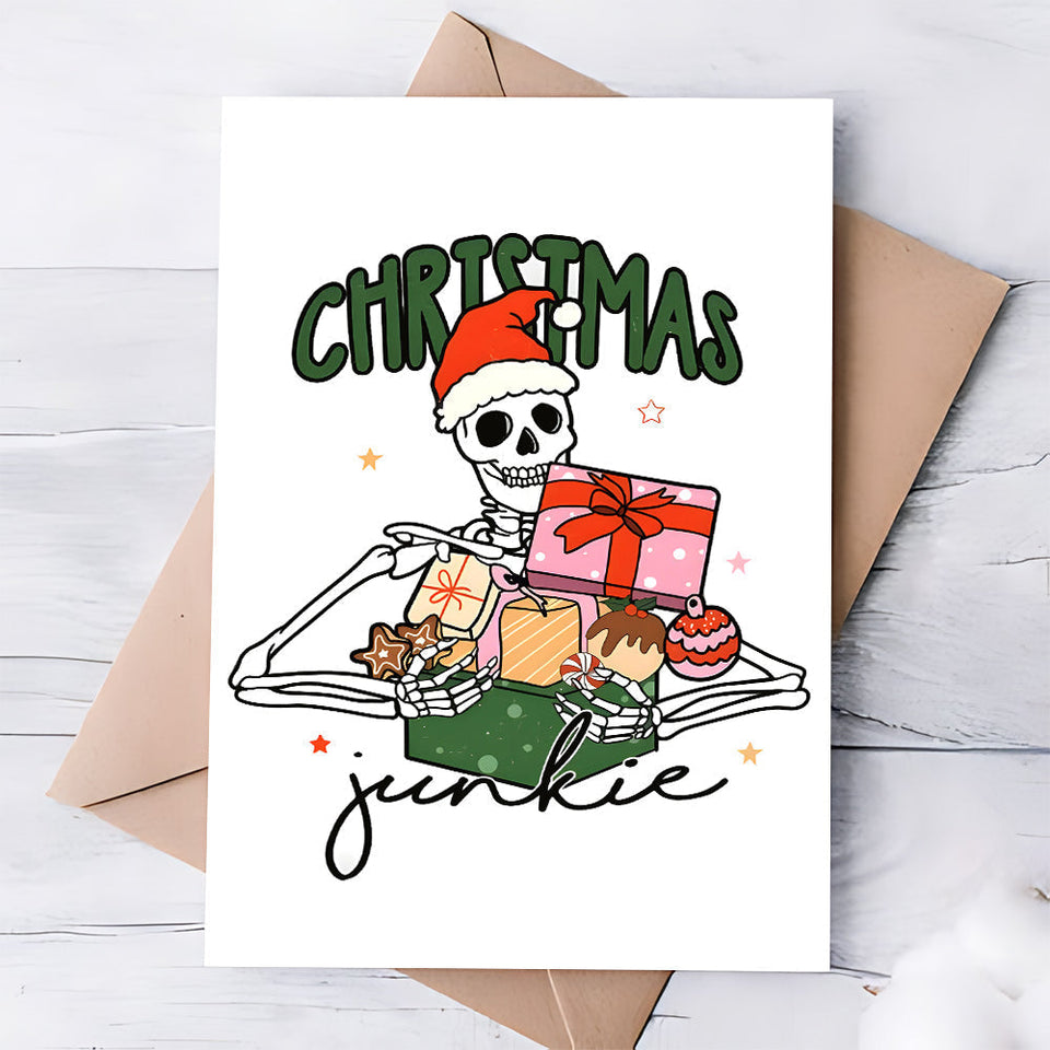 Christmas Greeting Card - Skull Greeting Card
