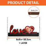 Love 2024 - Personalized Couple 1 Layered Big Freestanding