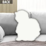 Love You To The Moon And Back - Personalized Couple Shaped pillow
