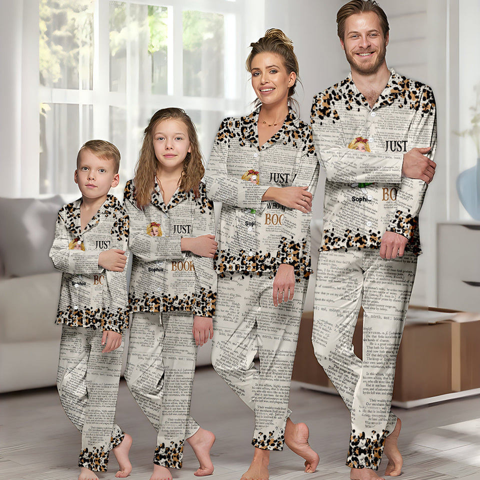 One More Chapter - Personalized Book Button Down Pajamas