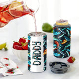 Reel Cool Dad - Fishing gift for dad, grandpa, him, husband - Personalized Can Cooler
