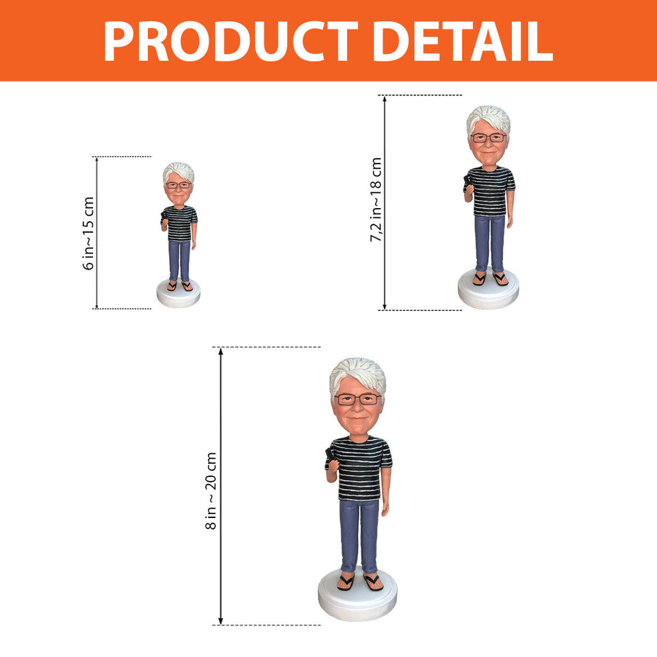 Custom Figure - Personalized Grandma Bobblehead