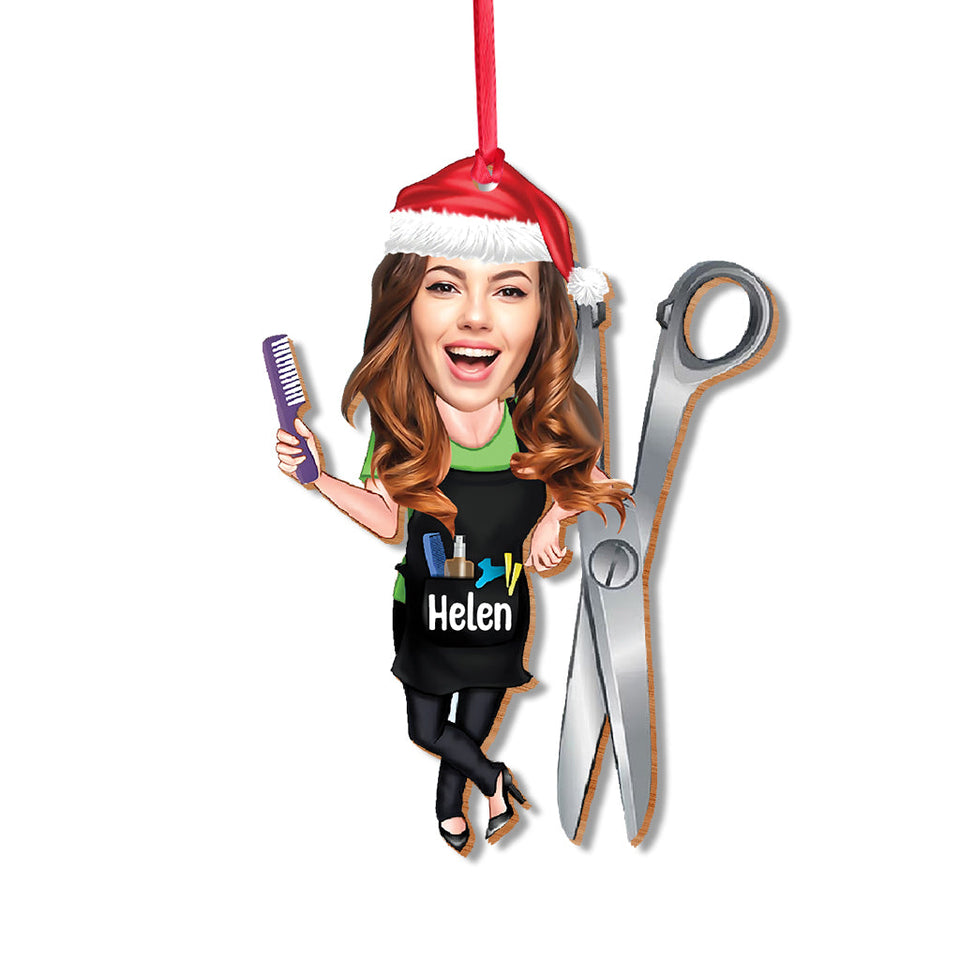 Hair Hustler - Personalized Hairdresser Ornament